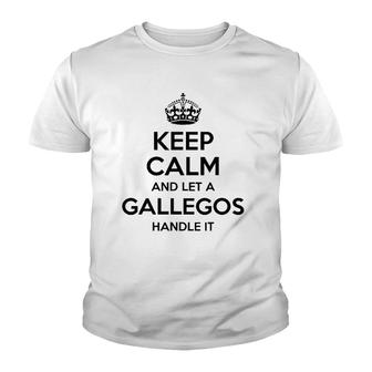 Gallegos Funny Surname Family Tree Birthday Reunion Gift Youth T-shirt | Mazezy
