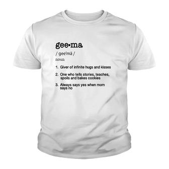 Geema Definition - Mothers Day Present Gift Youth T-shirt - Thegiftio UK