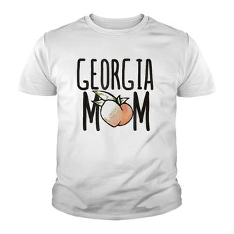 Georgia Mom Peach Cute Georgian Mother's Day Tee Youth T-shirt | Mazezy