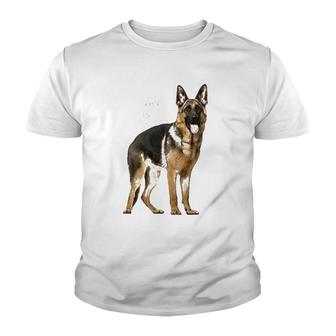 German Shepherd Shepard Dog Mom Dad Love Pet Puppy Tee Youth T-shirt | Mazezy