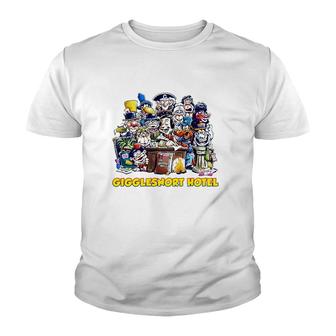 Gigglesnort Hotel Group Shoot Lovers Gift Youth T-shirt | Mazezy