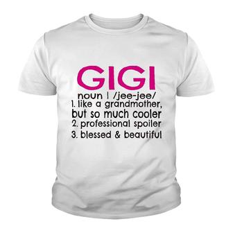 Gigi Definition Canvas Tote Bag Grandma Gift Youth T-shirt | Mazezy