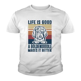 Goldendoodle Gifts For Women Men Dog Dad Mom Goldendoodle Youth T-shirt | Mazezy