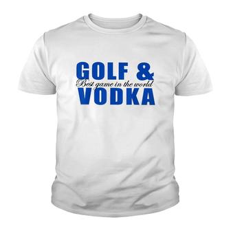 Golf And Vodka Youth T-shirt | Mazezy