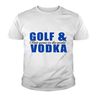 Golf And Vodka Youth T-shirt | Mazezy