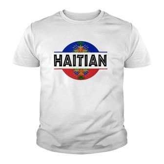 Haitian Flag Haiti Coat Of Arm Haiti Day Pride Youth T-shirt | Mazezy