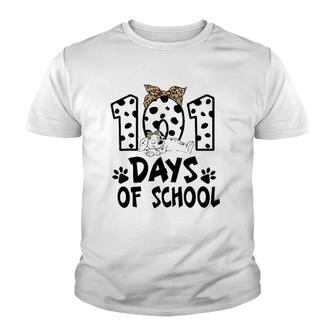 Happy 101 Days Smarter Dalmatian Dogs 101St Day Of School Youth T-shirt | Mazezy CA