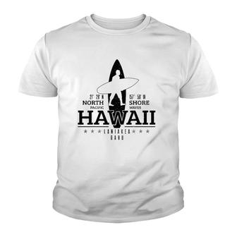 Hawaii Surfing Oahu Beach North Shore Surf Surfer Gift Youth T-shirt | Mazezy CA