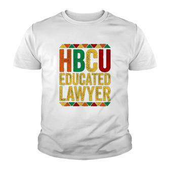 Hbcu Educated Lawyer Historical Black Youth T-shirt | Mazezy