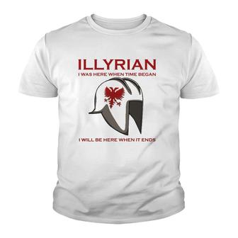 Illyrian Helmet Autochthonous Albania Youth T-shirt - Thegiftio UK
