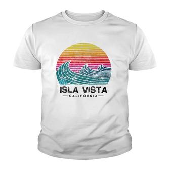 Isla Vista Beach Retro California Sunset Surf Youth T-shirt | Mazezy