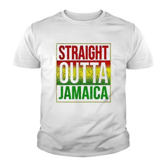 Jamaica Straight Outta Jamaica Gift Youth T-shirt | Mazezy