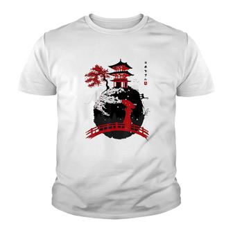 Japan Temple Geisha Youth T-shirt | Mazezy