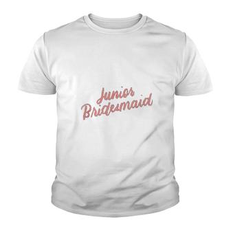 Junior Bridesmaid Wedding Bridal Party Gifts Proposal Youth T-shirt | Mazezy