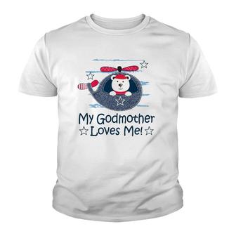 Kids My Godmother Loves Me Godson Youth T-shirt | Mazezy