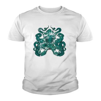 Kraken Sea Monster Ocean Animal Gift Octopus Youth T-shirt | Mazezy