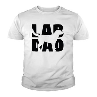 Lab Dad Yellow Labrador Retriever Dog Gift Youth T-shirt | Mazezy