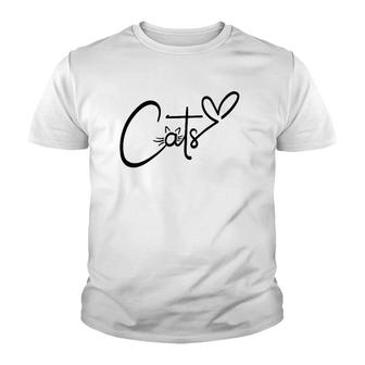 Love Cats Cute Cats Lover Youth T-shirt | Mazezy