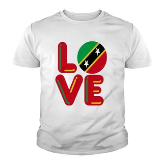 Love - St Kitts And Nevis Youth T-shirt | Mazezy