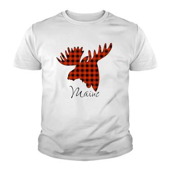 Maine Moose State State Of Maine Youth T-shirt | Mazezy