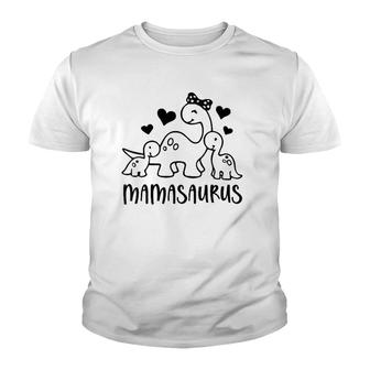 Mamasaurus Proud Momlife Motherhood Mom Mommy Mother's Day Youth T-shirt | Mazezy