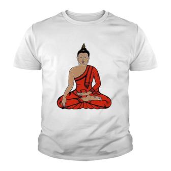 Meditation Young Buddha Retro Tee Yoga Buddhist Youth T-shirt | Mazezy