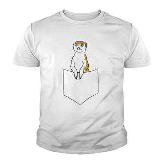 Meerkat In The Pocket Cuet Pocket Meerkat Youth T-shirt - Thegiftio UK