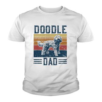 Mens Funny Vintage Doodle Dad - Aussie Doodle & Goldendoodle Youth T-shirt | Mazezy