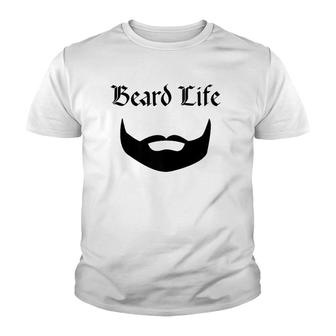Mens Men's Beard Life Gift Youth T-shirt | Mazezy