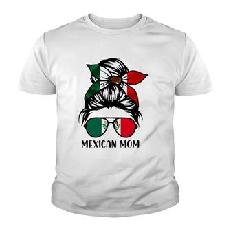 Mexican Mom Bandana Mexico Flag Funny Mothers Day Youth T-shirt - Thegiftio UK