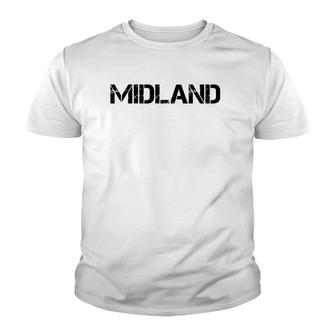 Midland Texas Us Vintage Youth T-shirt | Mazezy