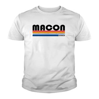 Modern Take On A Retro Style Macon Ga Youth T-shirt | Mazezy