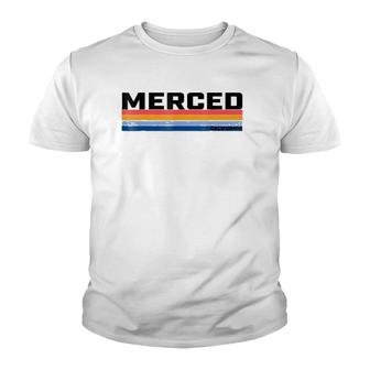Modern Take On A Retro Style Merced Ca Youth T-shirt | Mazezy