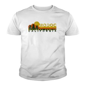 Modoc National Forest Vintage Retro Youth T-shirt | Mazezy