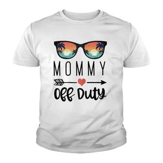 Mother Gift Sunglass Design Mommy Off Duty Youth T-shirt | Mazezy