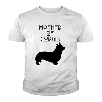 Mother Of Corgis Acr040a Dog Youth T-shirt | Mazezy