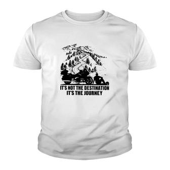 Motorcycle Its The Journey Classic Youth T-shirt | Mazezy