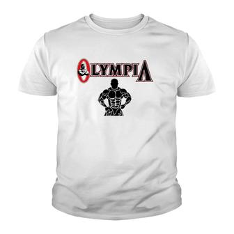 Mr Olympia For Men Women Fitness Bodybuilding Youth T-shirt | Mazezy