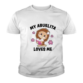 My Abuelita Loves Me With Bigfoot Baby Youth T-shirt | Mazezy