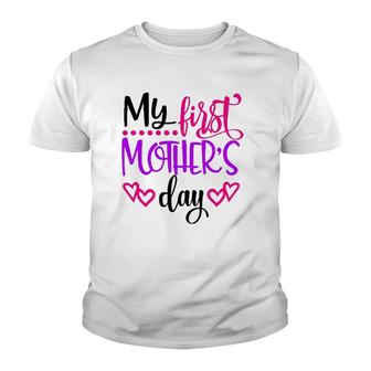 My First Mother's Day Gift For New Moms Youth T-shirt | Mazezy