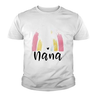 Nana Rainbow For Women Grandma Mother's Day Christmas Youth T-shirt | Mazezy