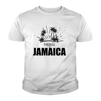 Negril Jamaica Souvenir Gift For Spring Break Youth T-shirt | Mazezy