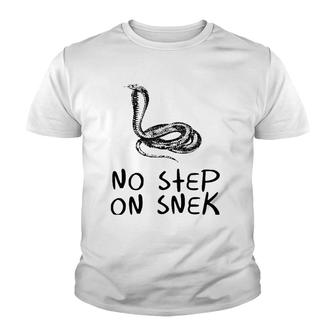 No Step On Snek Patriotic Parody Youth T-shirt | Mazezy