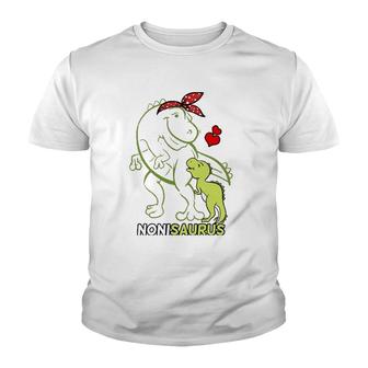 Nonisaurus Noni Tyrannosaurus Dinosaur Baby Mother's Day Youth T-shirt | Mazezy