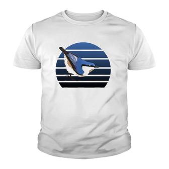 Nuthatch Bird Painting Backyard Birds Birder Youth T-shirt | Mazezy