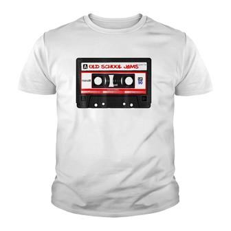 Old School Jams Cassette - Cassette Tape Youth T-shirt | Mazezy