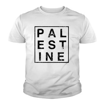 Palestine Distressed Halloween Christmas Funny Cool V2 Youth T-shirt - Thegiftio UK