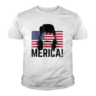 Patriotic Usa Mullet - 4Th 'Merica America Youth T-shirt | Mazezy CA