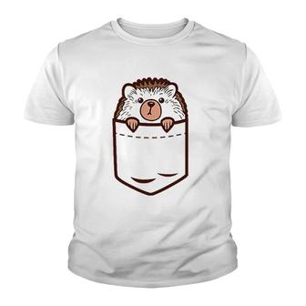 Pocket Baby Hedgehog Cute Pet Animal Lover Men Women Gift Youth T-shirt | Mazezy