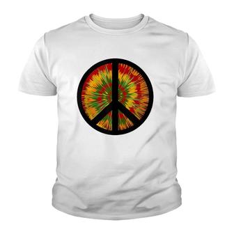 Psychedelic Trip Peace Sign 60'S 70'S Youth T-shirt | Mazezy